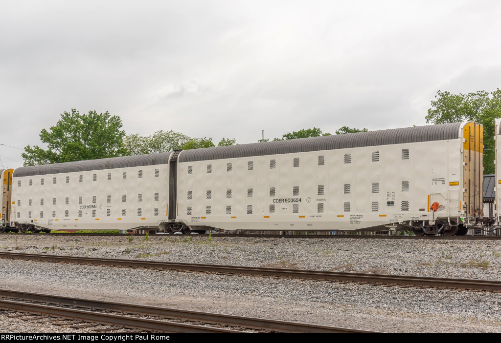 COER 900654, Auto-Max II Autorack Car on the NSRR